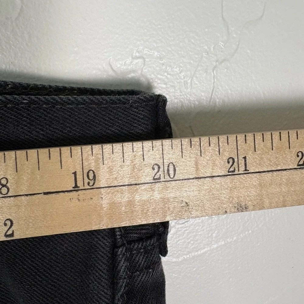 LEVI'S 501 Jeans Men's Size 40x32 Black Button‎ Fly Denim Pants